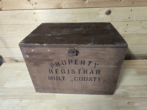 Antique wooden ballot voting - ballot,